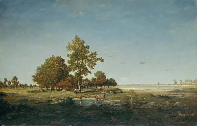 Landschaft mit einer Baumgruppe